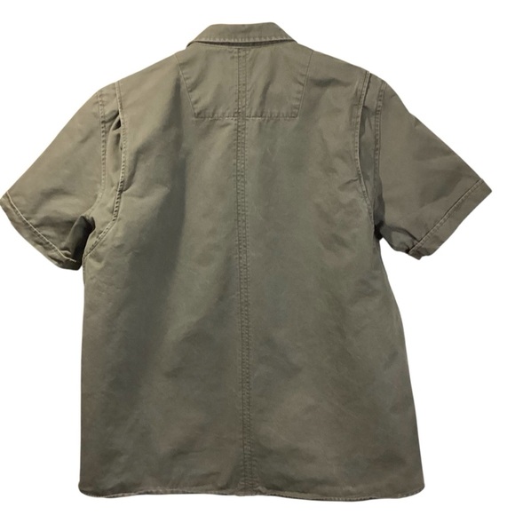 Dickies R12634 Drab Green Snap Heavy Duty Work Shirt Large 100% Cotton, Greaser - Picture 5 of 14
